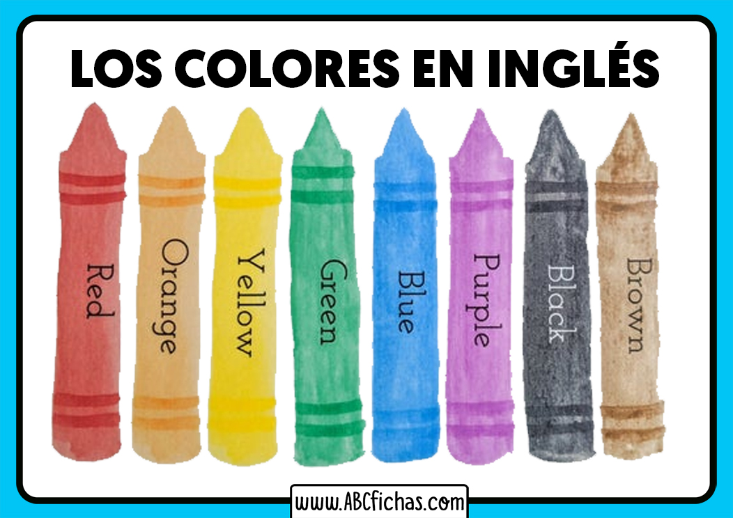 Los colores en ingles esl para niños