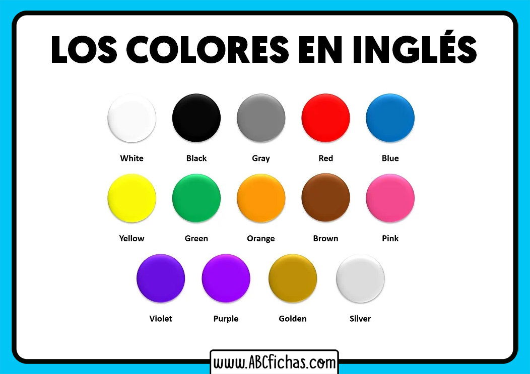 Los colores en ingles