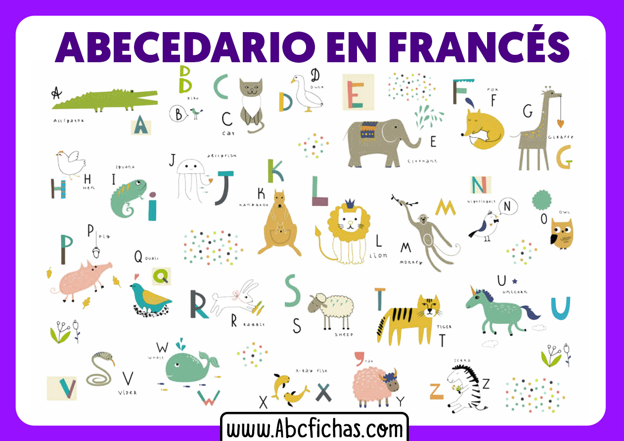 Abecedario en frances de animales