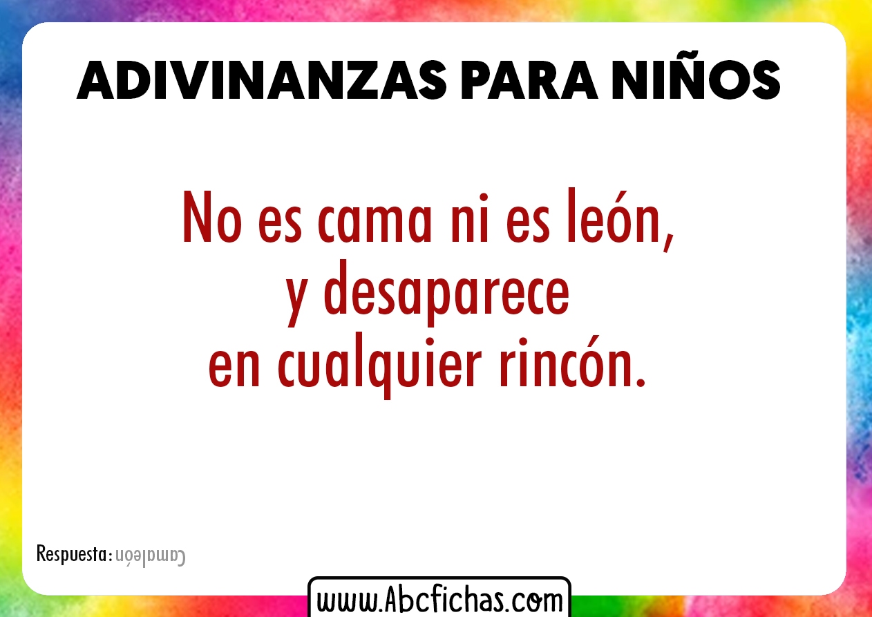 Adivinanzas de animales para niños