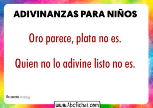 Adivinanzas de comida para niños