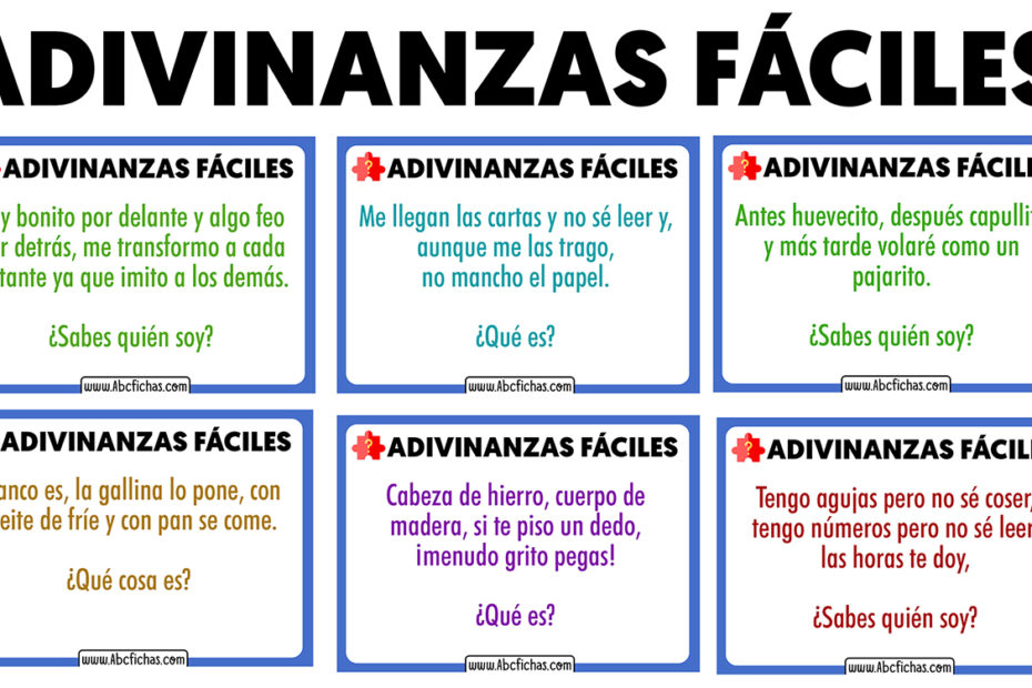 Adivinanzas faciles