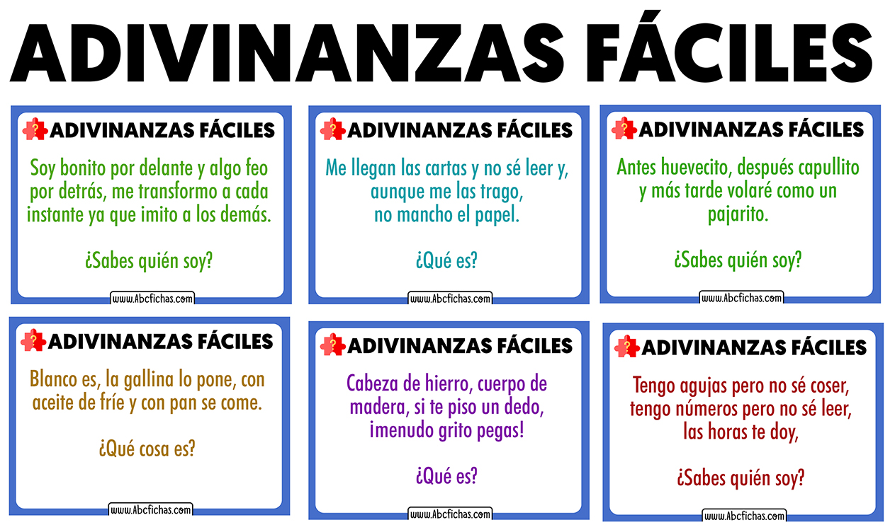 Adivinanzas Fáciles | de Fáciles
