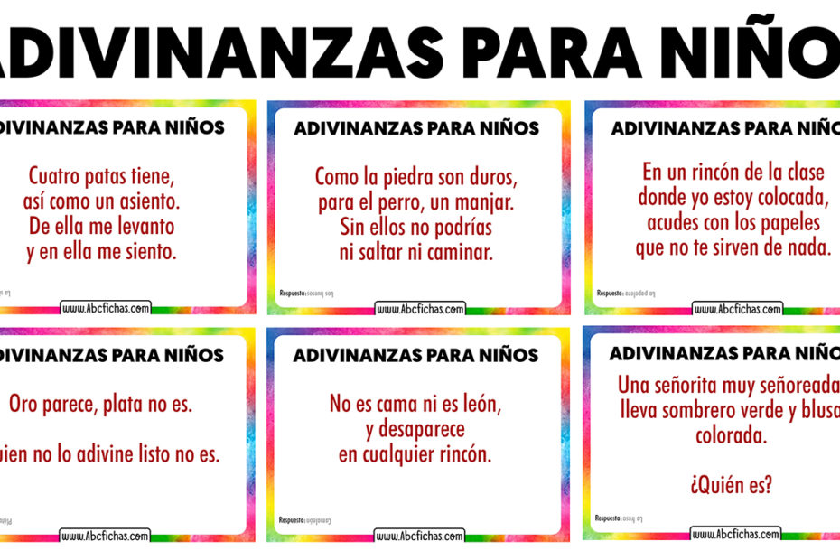 Adivinanzas para niños