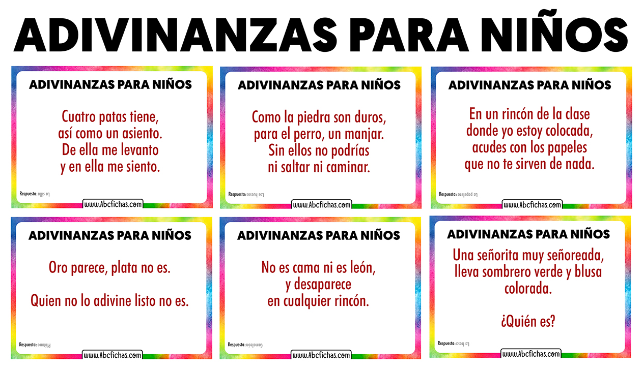 Adivinanzas para niños