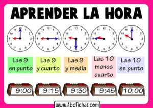 Aprender la hora