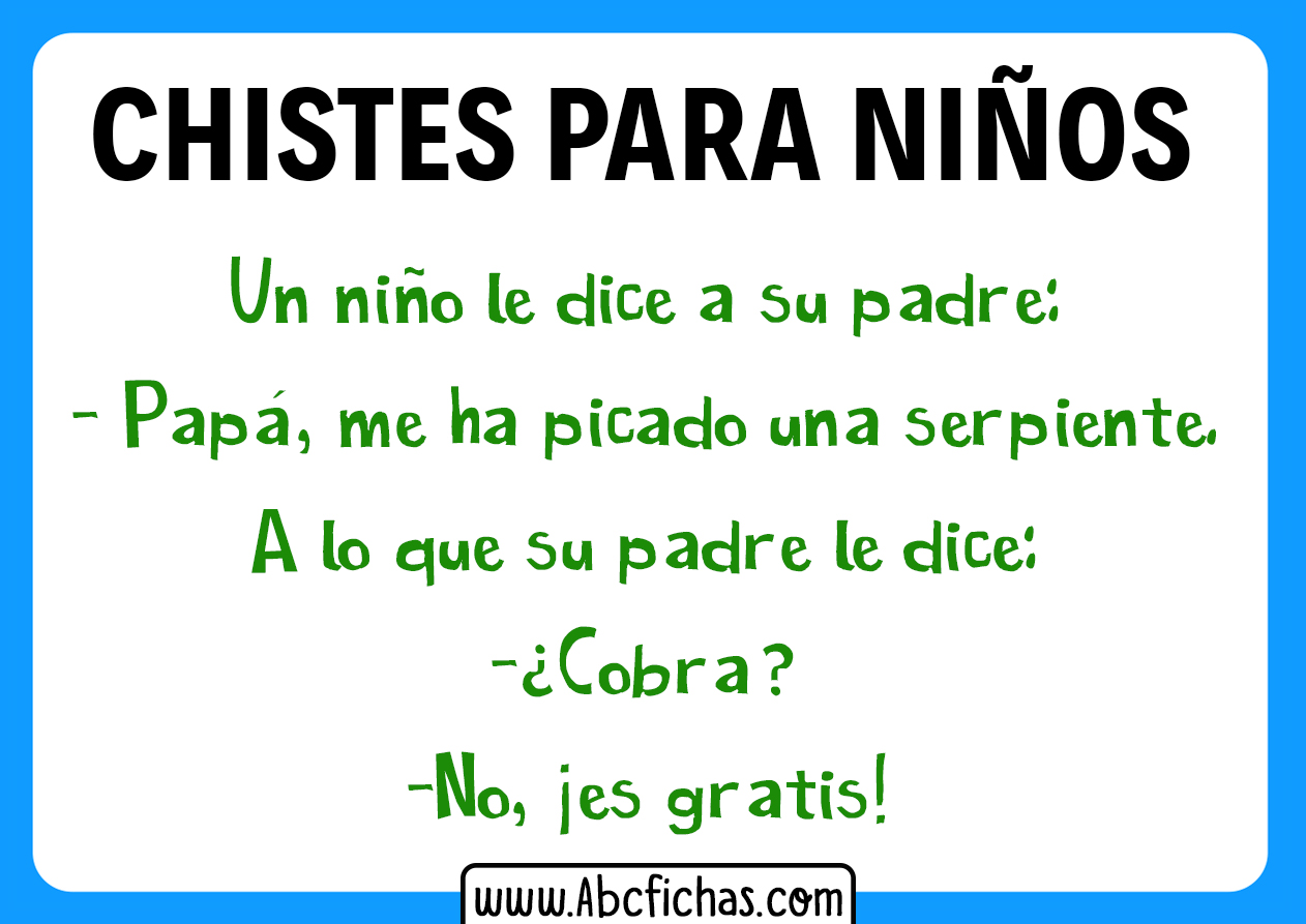 Chistes divertidos para niños