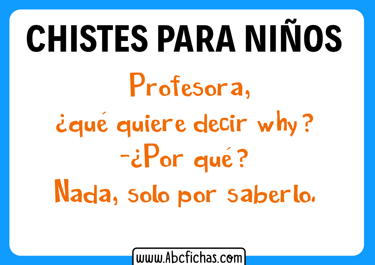 Chistes graciosos para niños