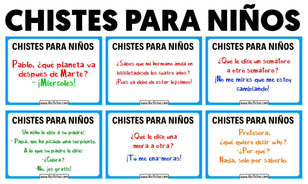 Chistes Cortos y Graciosos para Niños Pequeños