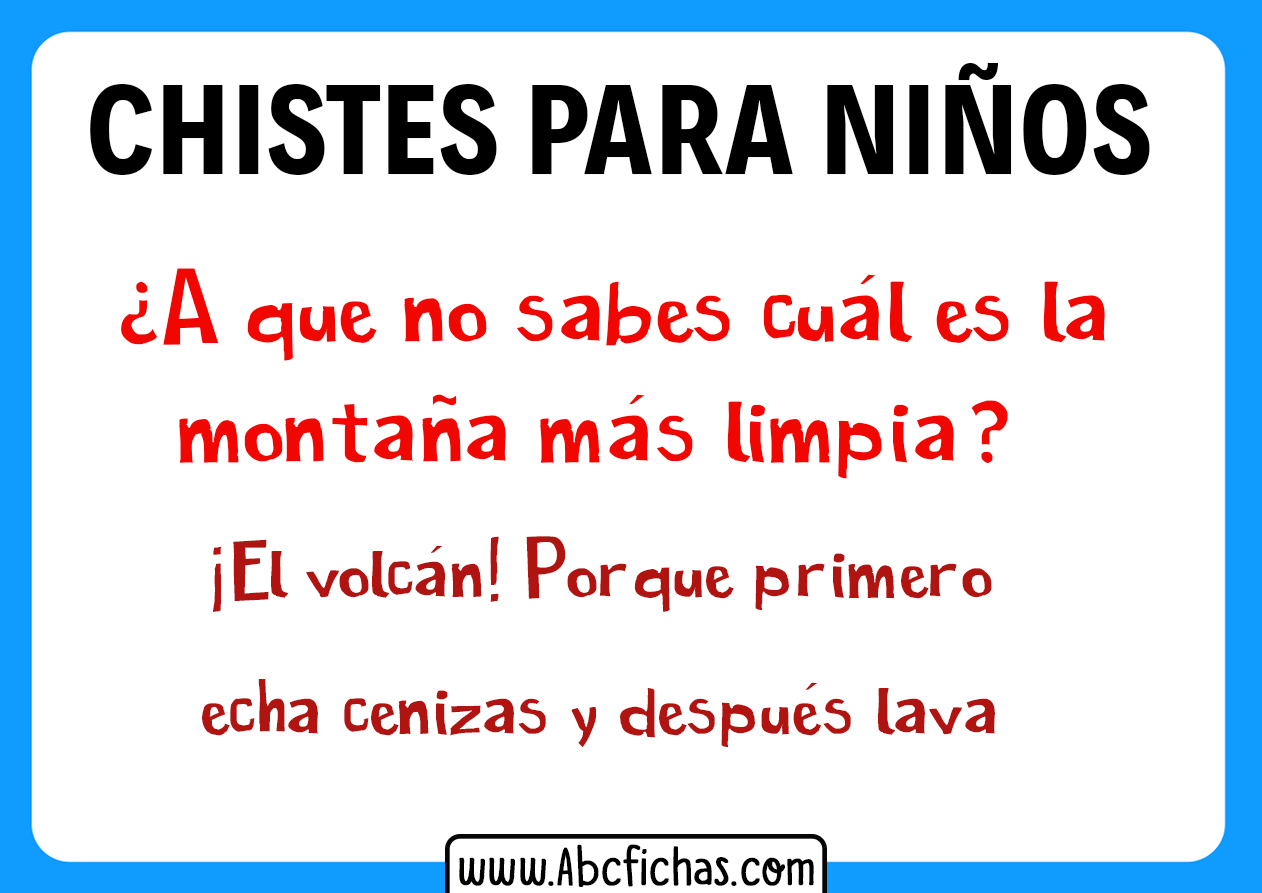 Chistes para niños de reir