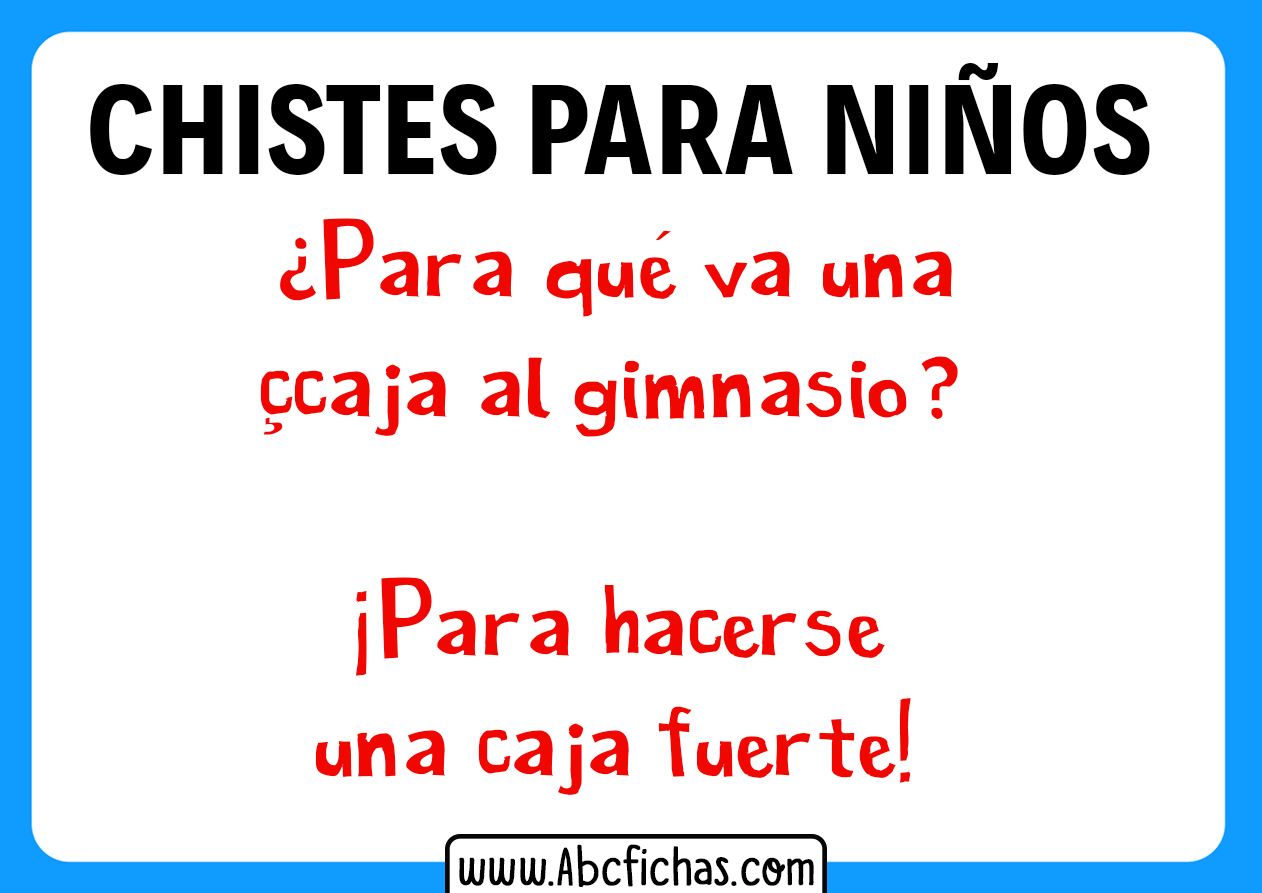 Chistes para niños graciosos