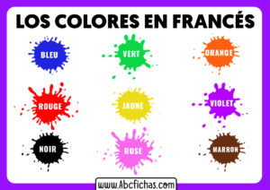 Colores en frances para niños