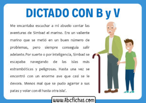 Dictados con b y v