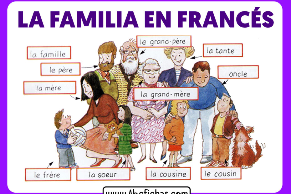 La familia en frances vocabulario