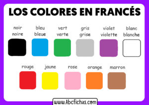 Los colores en frances para niños