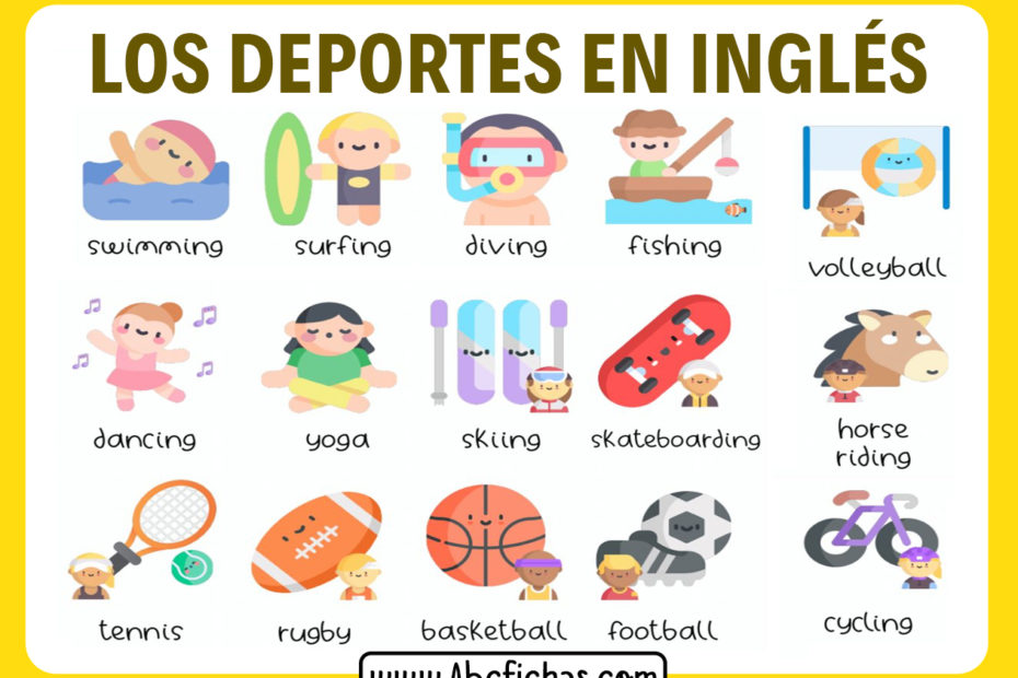 Los deportes en ingles vocabulario