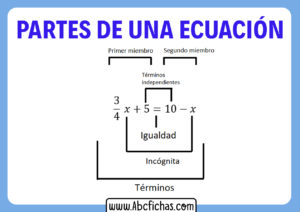 Partes de la ecuacion