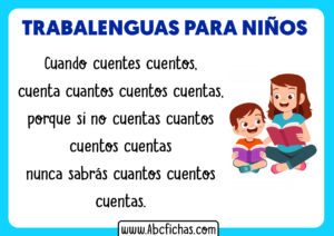 Trabalenguas para niños pequeños