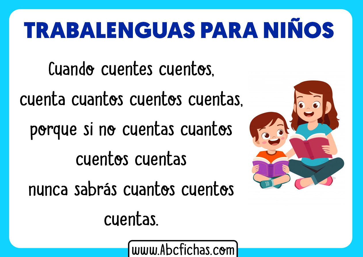 Trabalenguas para niños pequeños