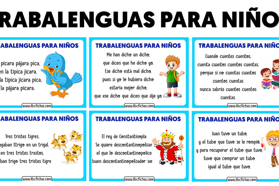 Trabalenguas para niños