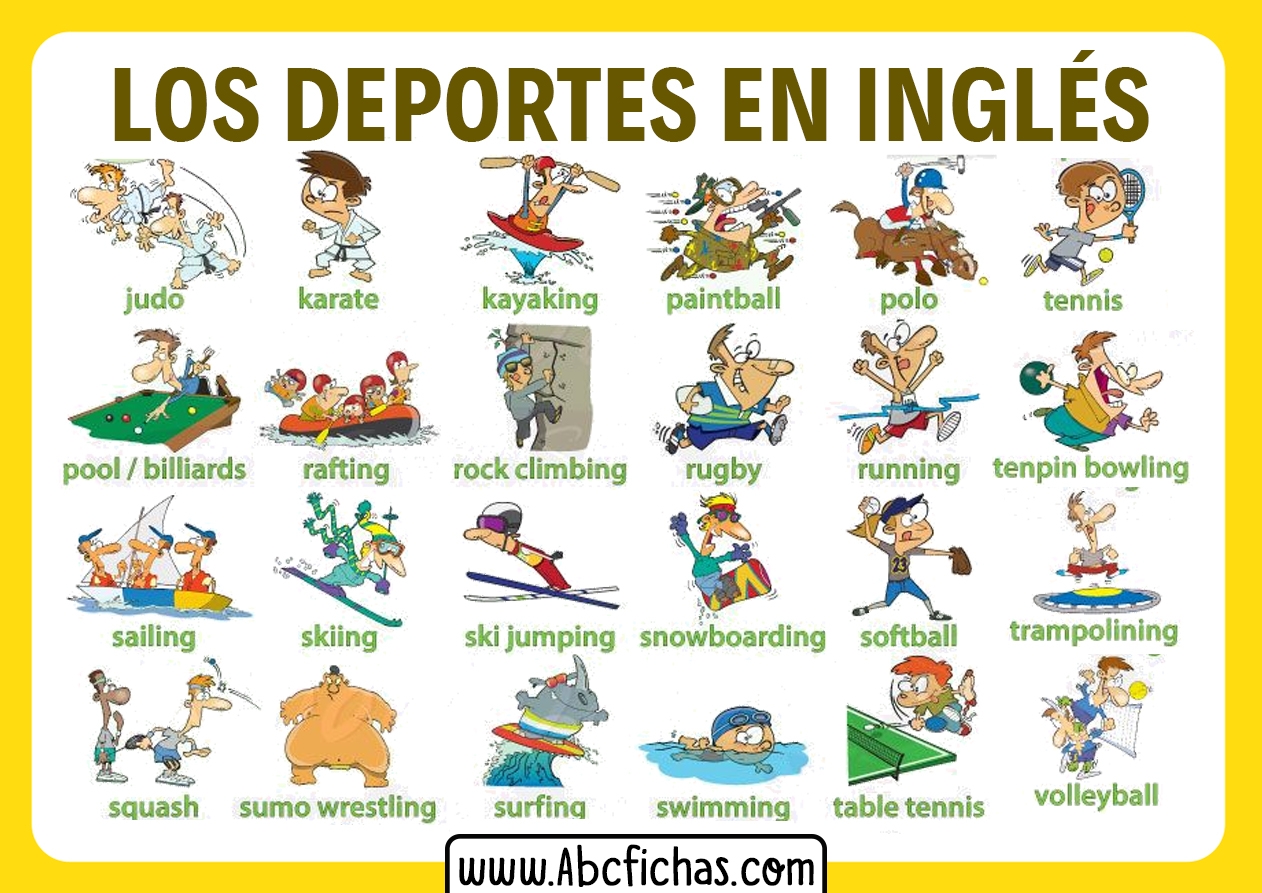 Vocabulario deportes ingles