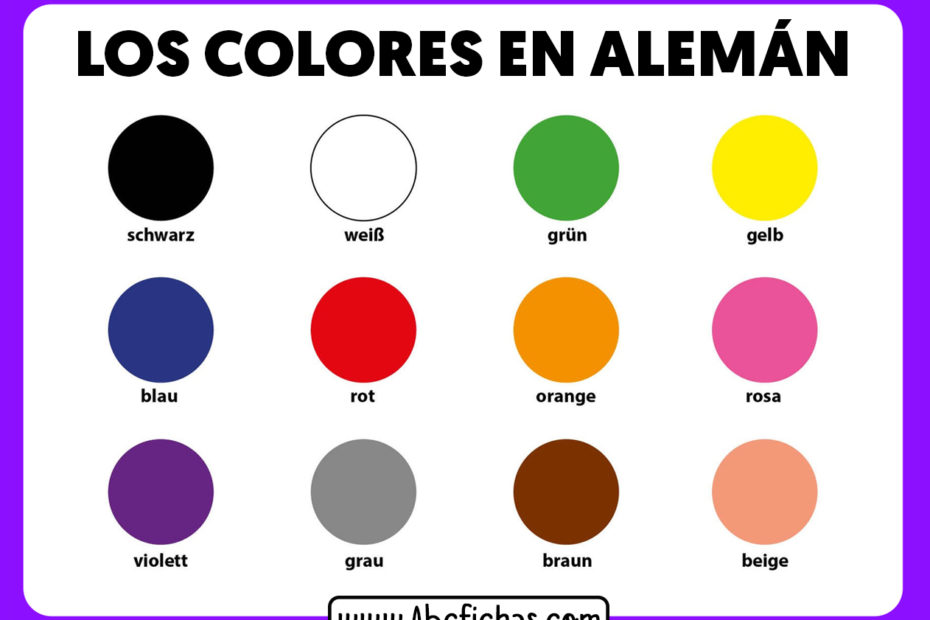 Colores en aleman