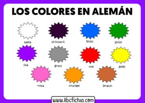 Colores en aleman para niños