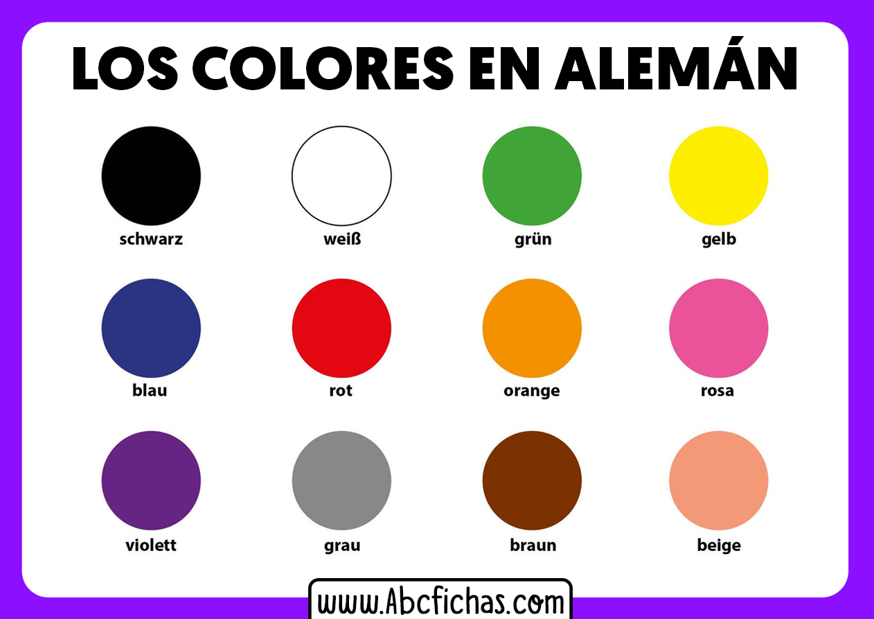 Colores en aleman