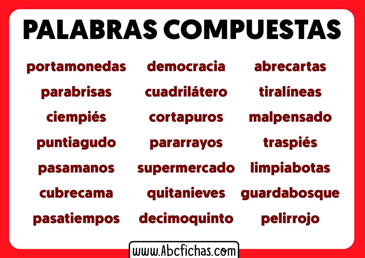 Palabras compuestas