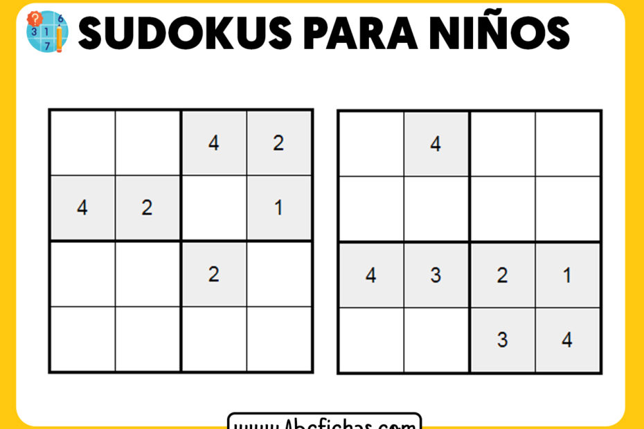 Sudokus para niños