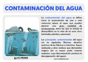 La contaminacion del agua