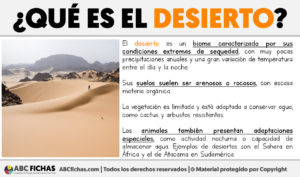 Que es el desierto