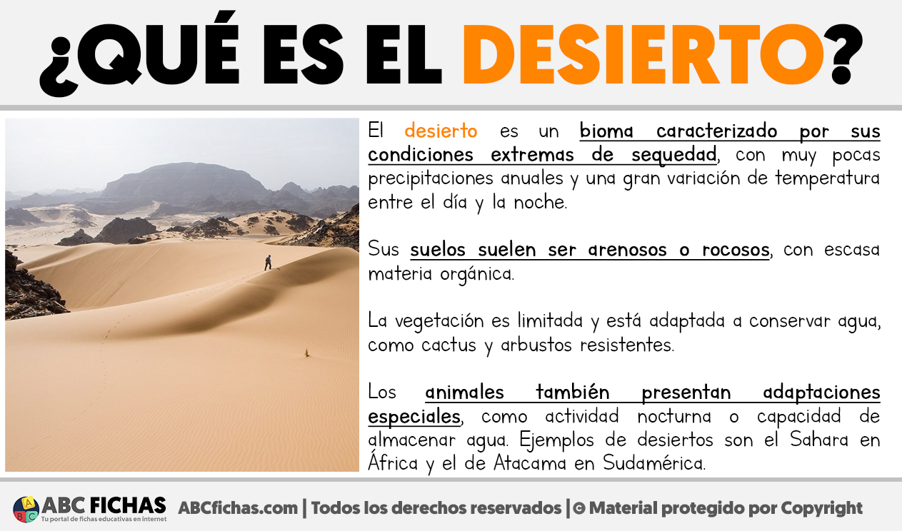 Que es el desierto