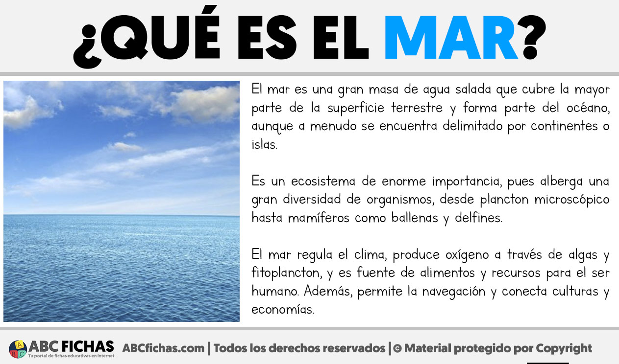 Que es el mar