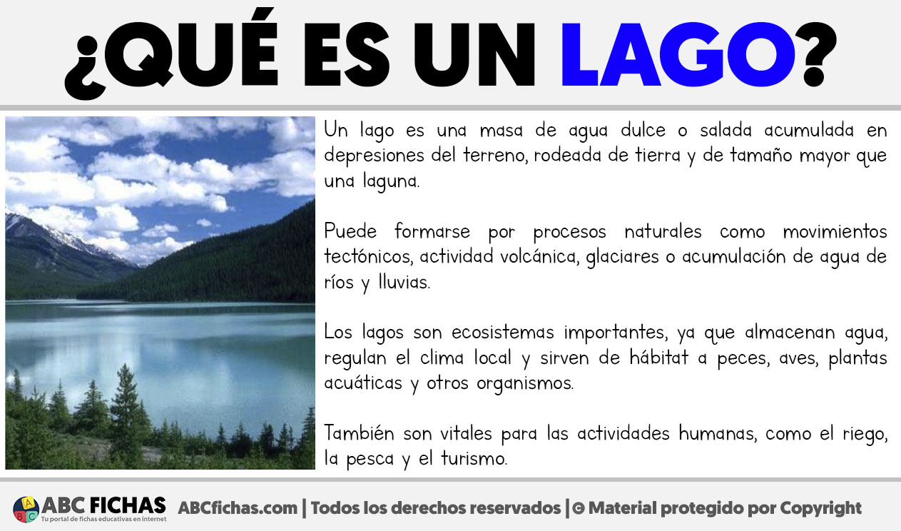 Que es un lago