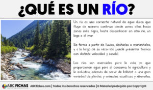 Que es un rio