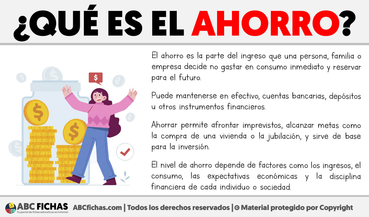 Que es el ahorro