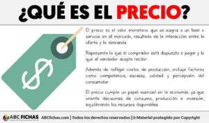 Que es el precio