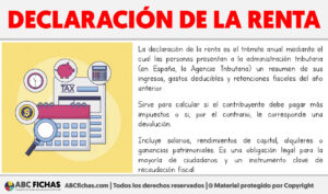Que es la declaracion de la renta