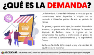 Que es la demanda