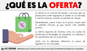 Que es la oferta