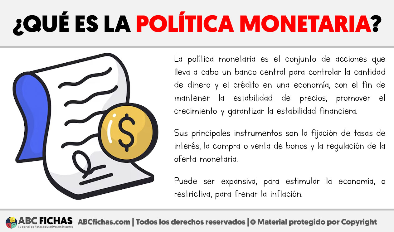 Que es la politica monetaria