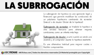 Que es la subrrogacion de hipoteca