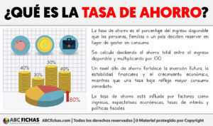Que es la tasa de ahorro