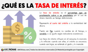 Que es la tasa de interes