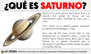 Que es saturno