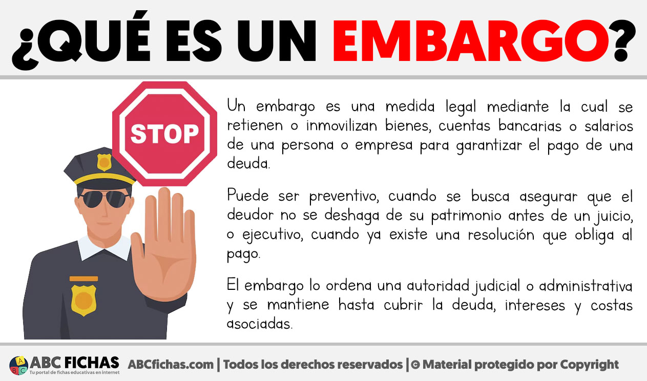Que es un embargo