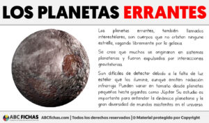 Que es un planeta errante