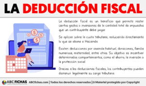 Que es una deduccion fiscal