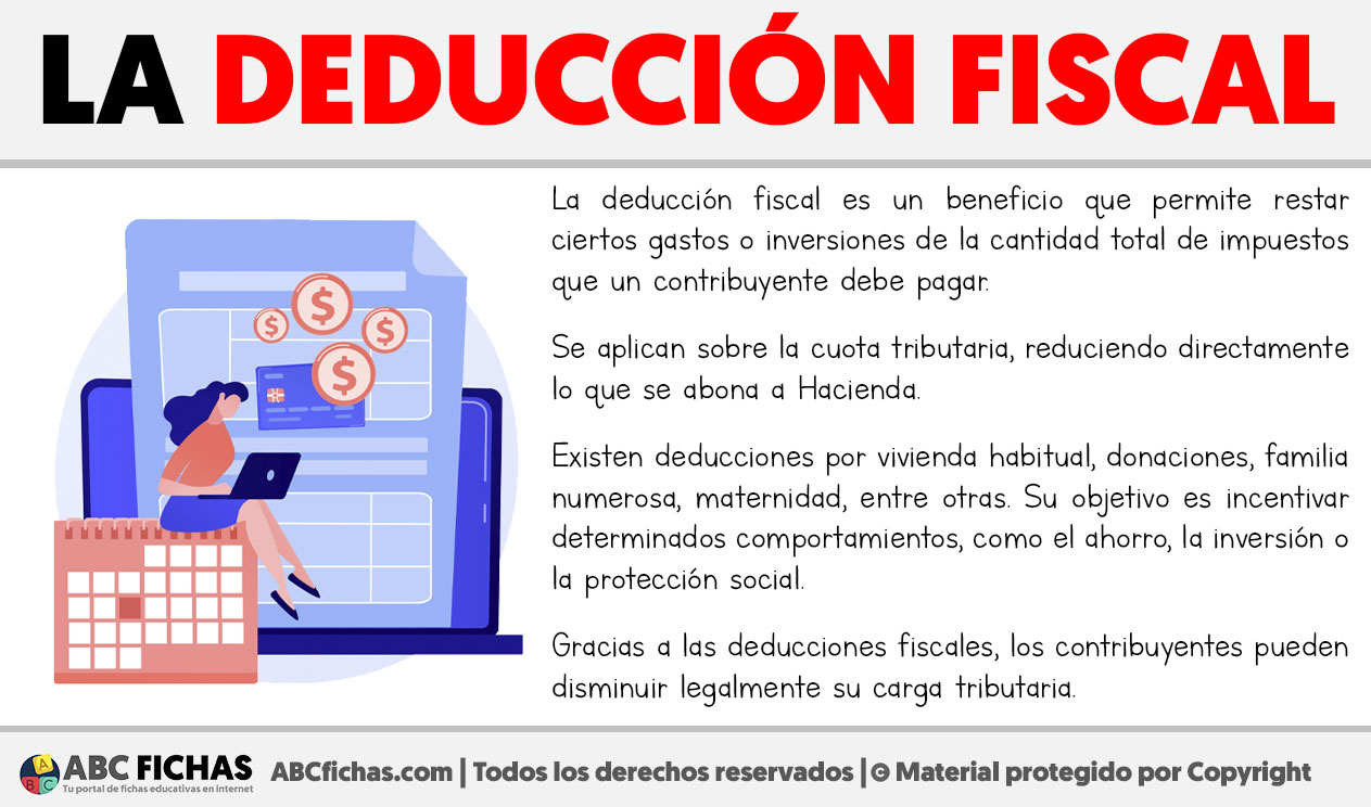 Que es una deduccion fiscal